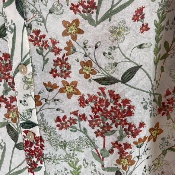 Max Studio Sheer Boho Blouse NWT - Picture 5 of 6